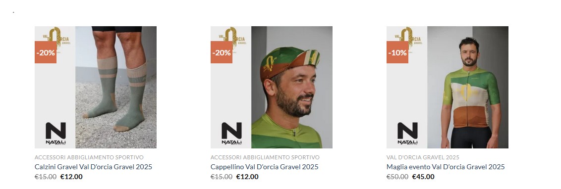 merchandising val d'orcia gravel 2025