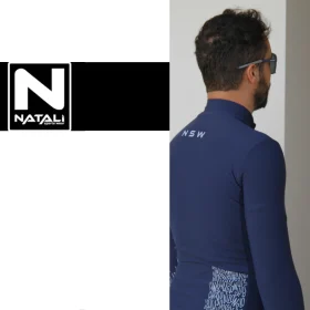 Maglia invernale ciclismo Thermo Blue - Dettaglio Tasca