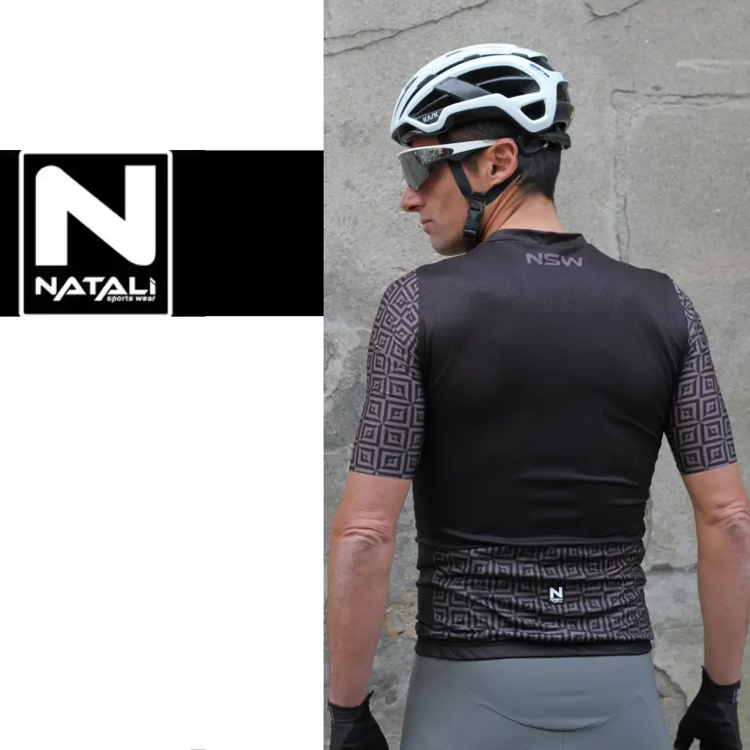 Maglia estiva ciclismo "Black Tails" Retro