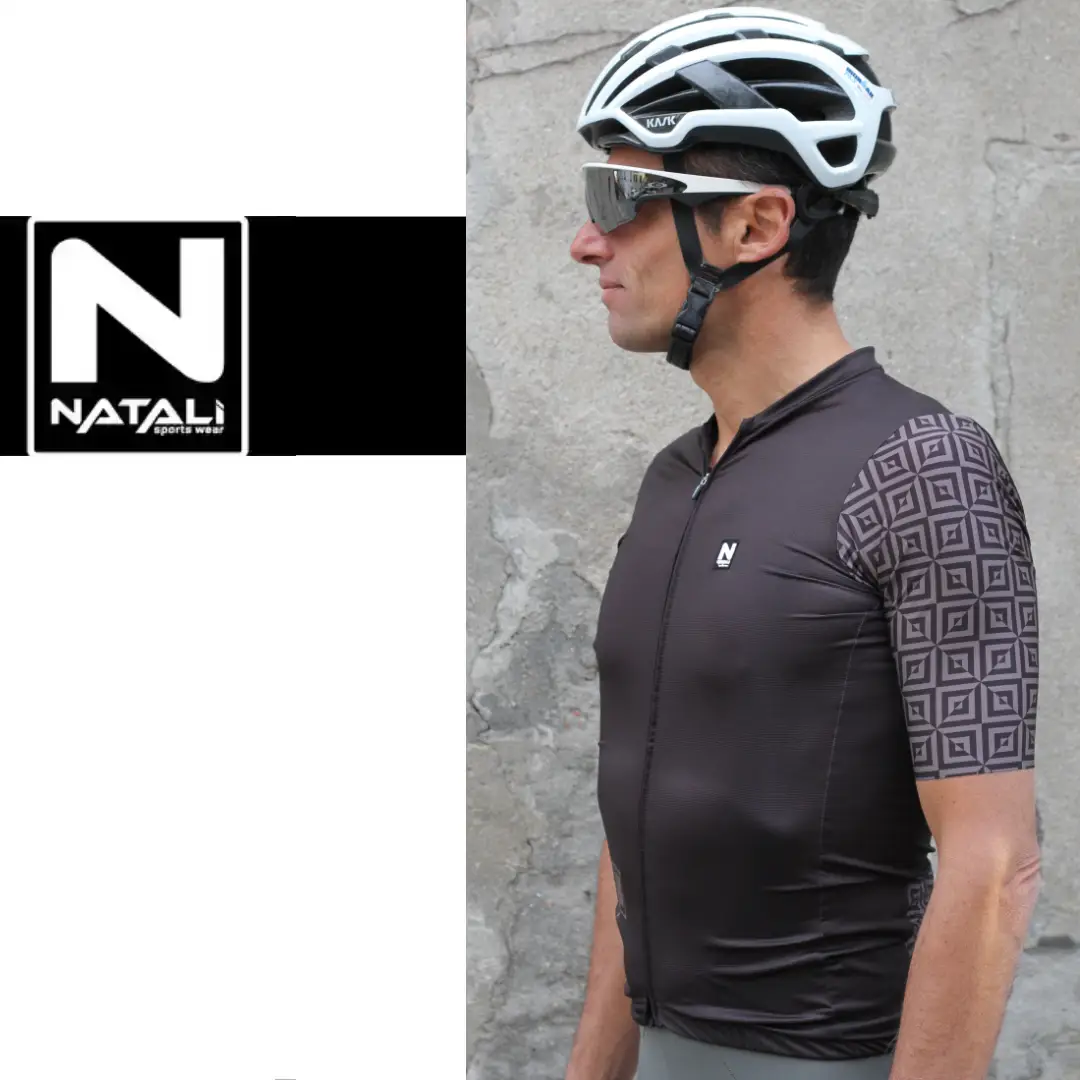 Maglia estiva ciclismo "Black Tails" vista laterale