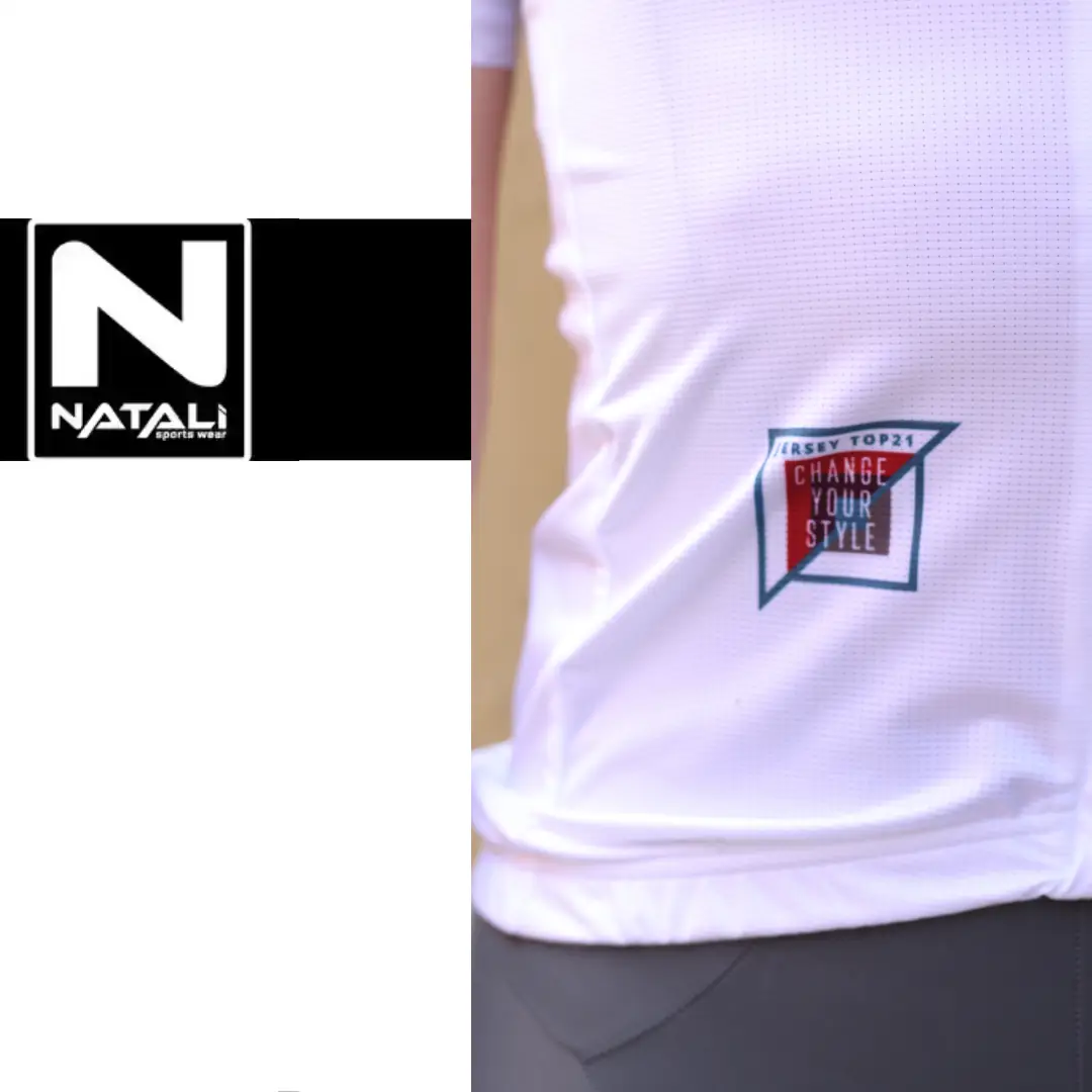 Maglia Estiva White Thiles By Maglificio Natali detail